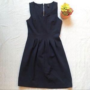 J Crew Navy Blue Fit & Flare Dress